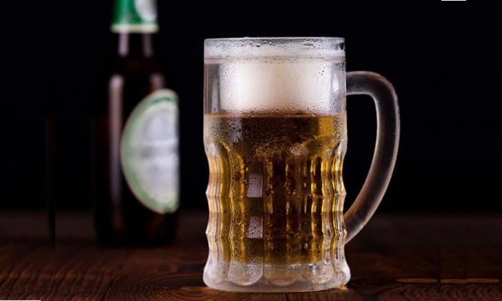 Bevroren bierglas